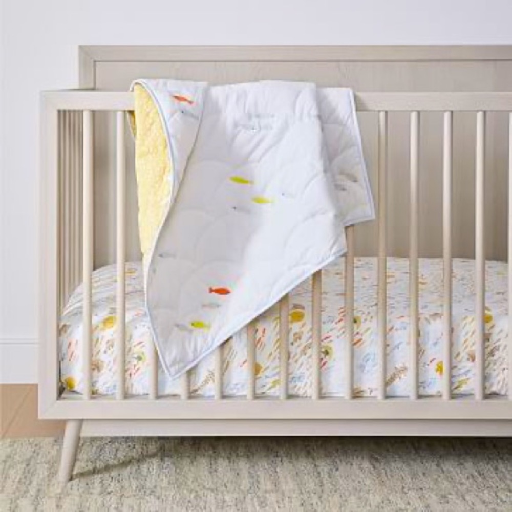West Elm Crib baby blanket